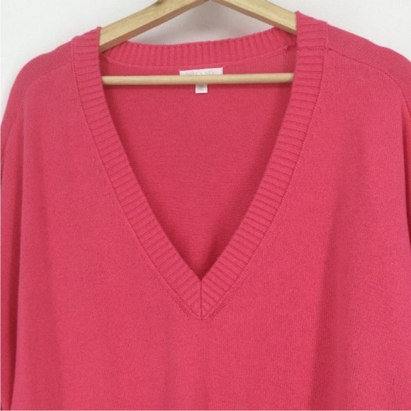 Abound Pink V-Neck Sweater - Picture 6 of 7